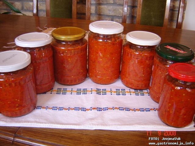 ajvar od kuvanih paprika